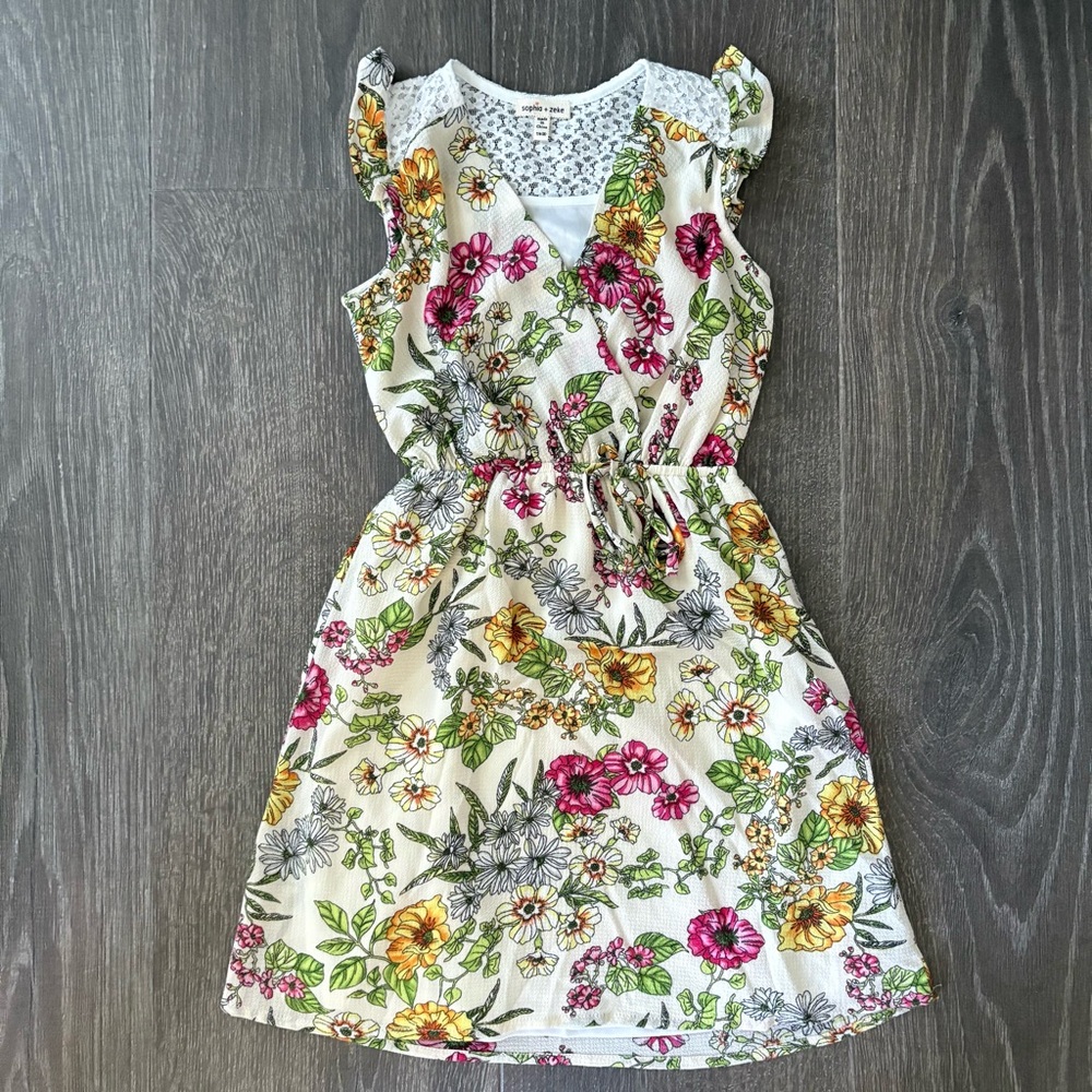 Sophia + Zeke Floral Dress - Size 7/8